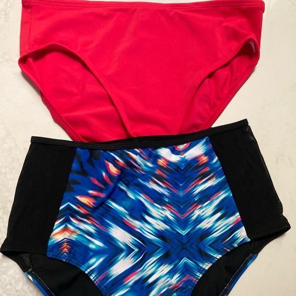 BUNDLE #12pcs LANDSEND/LIZ CLAIBORNE Swimwear 12&14 Underwire Tankini fullbrief - Picture 9 of 16